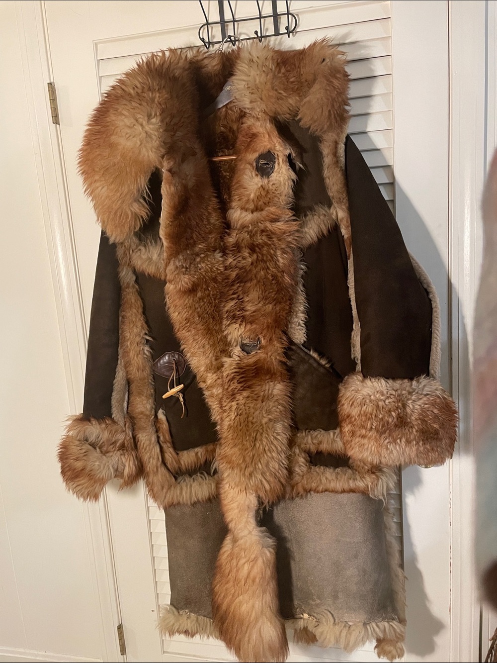 Vintage Mountain Man Shearling  Heavy Duty Character Unique WOW Coat